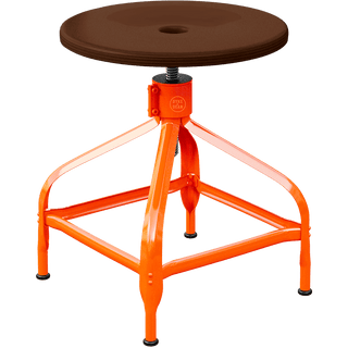 CHAISES NICOLLE ADJUSTABLE SWIVEL STOOL WOOD - DYKE & DEAN