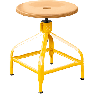 CHAISES NICOLLE ADJUSTABLE SWIVEL STOOL WOOD - DYKE & DEAN