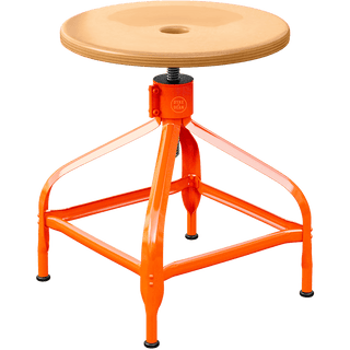 CHAISES NICOLLE ADJUSTABLE SWIVEL STOOL WOOD - DYKE & DEAN