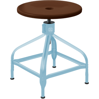 CHAISES NICOLLE ADJUSTABLE SWIVEL STOOL WOOD - DYKE & DEAN
