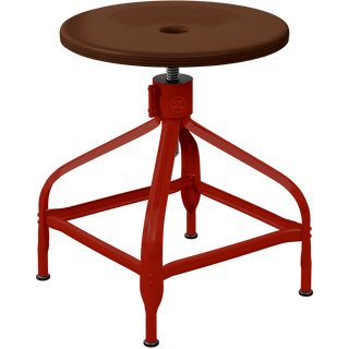 CHAISES NICOLLE ADJUSTABLE SWIVEL STOOL WOOD - DYKE & DEAN
