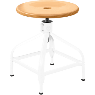 CHAISES NICOLLE ADJUSTABLE SWIVEL STOOL WOOD - DYKE & DEAN