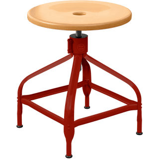 CHAISES NICOLLE ADJUSTABLE SWIVEL STOOL WOOD - DYKE & DEAN