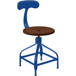CHAISES NICOLLE DACTYLO ADJUSTABLE SWIVEL CHAIR WOOD - DYKE & DEAN