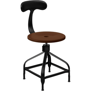 CHAISES NICOLLE DACTYLO ADJUSTABLE SWIVEL CHAIR WOOD - DYKE & DEAN