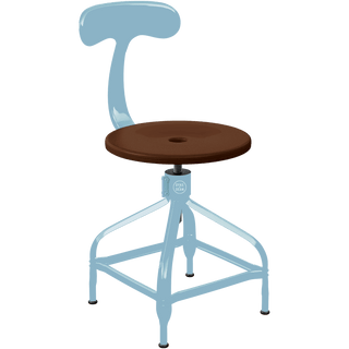 CHAISES NICOLLE DACTYLO ADJUSTABLE SWIVEL CHAIR WOOD - DYKE & DEAN