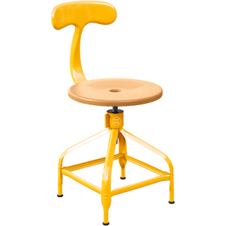 CHAISES NICOLLE DACTYLO ADJUSTABLE SWIVEL CHAIR WOOD - DYKE & DEAN
