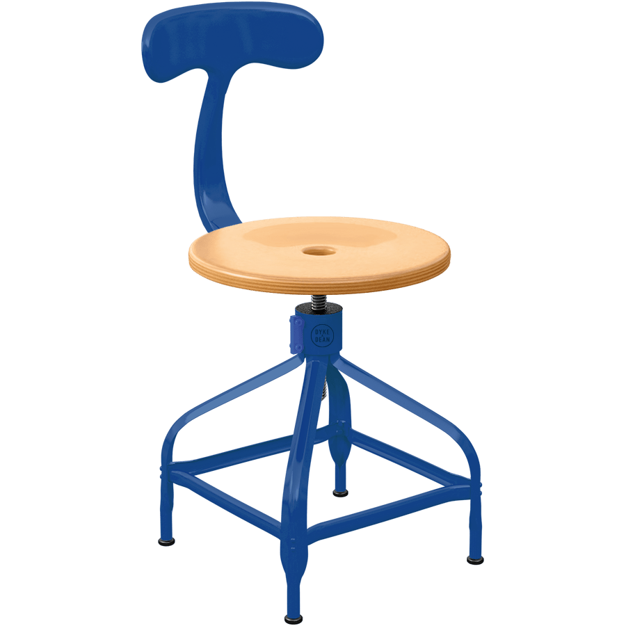 CHAISES NICOLLE DACTYLO ADJUSTABLE SWIVEL CHAIR WOOD - DYKE & DEAN