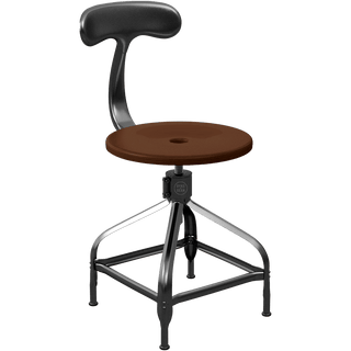 CHAISES NICOLLE DACTYLO ADJUSTABLE SWIVEL CHAIR WOOD - DYKE & DEAN