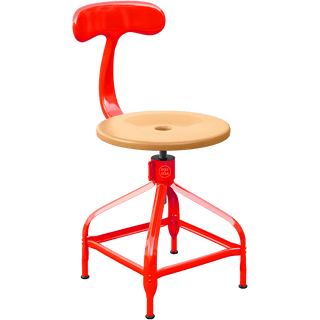 CHAISES NICOLLE DACTYLO ADJUSTABLE SWIVEL CHAIR WOOD - DYKE & DEAN