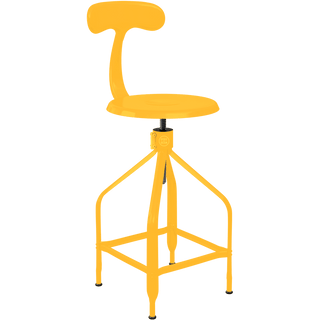 CHAISES NICOLLE DESSINATEUR TALL ADJUSTABLE SWIVEL CHAIR - DYKE & DEAN