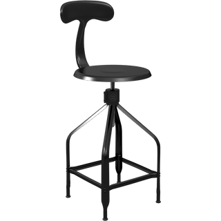 CHAISES NICOLLE DESSINATEUR TALL ADJUSTABLE SWIVEL CHAIR - DYKE & DEAN
