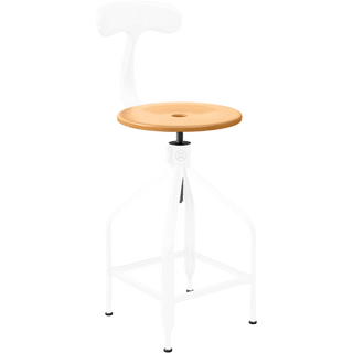 CHAISES NICOLLE DESSINATEUR TALL ADJUSTABLE SWIVEL CHAIR WOOD - DYKE & DEAN