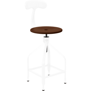 CHAISES NICOLLE DESSINATEUR TALL ADJUSTABLE SWIVEL CHAIR WOOD - DYKE & DEAN