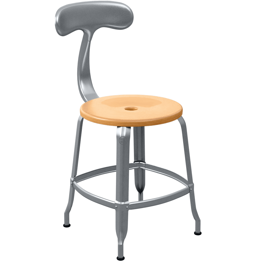 CHAISES NICOLLE METAL CHAIR WOOD 45 - DYKE & DEAN