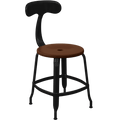 CHAISES NICOLLE METAL CHAIR WOOD 45 - DYKE & DEAN