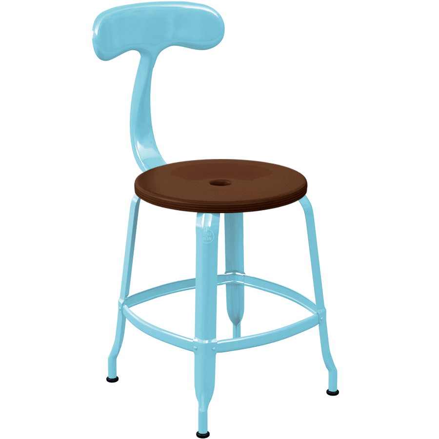 CHAISES NICOLLE METAL CHAIR WOOD 45 - DYKE & DEAN