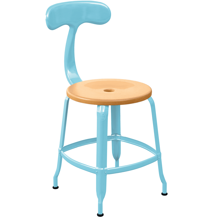 CHAISES NICOLLE METAL CHAIR WOOD 45 - DYKE & DEAN