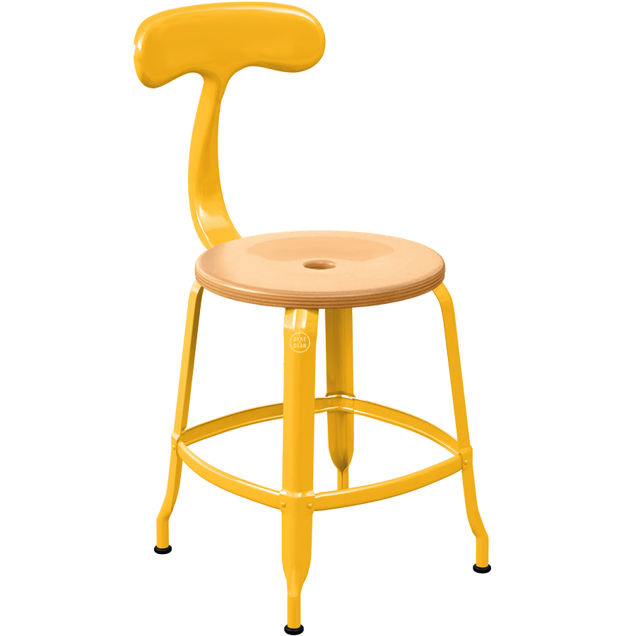 CHAISES NICOLLE METAL CHAIR WOOD 45 - DYKE & DEAN