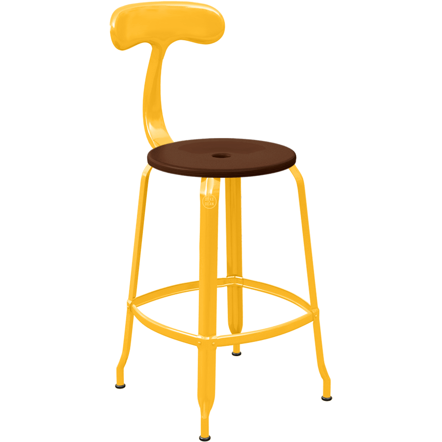 CHAISES NICOLLE METAL CHAIR WOOD 65 - DYKE & DEAN