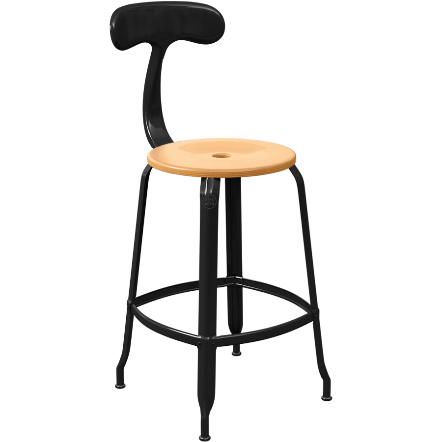 CHAISES NICOLLE METAL CHAIR WOOD 65 - DYKE & DEAN