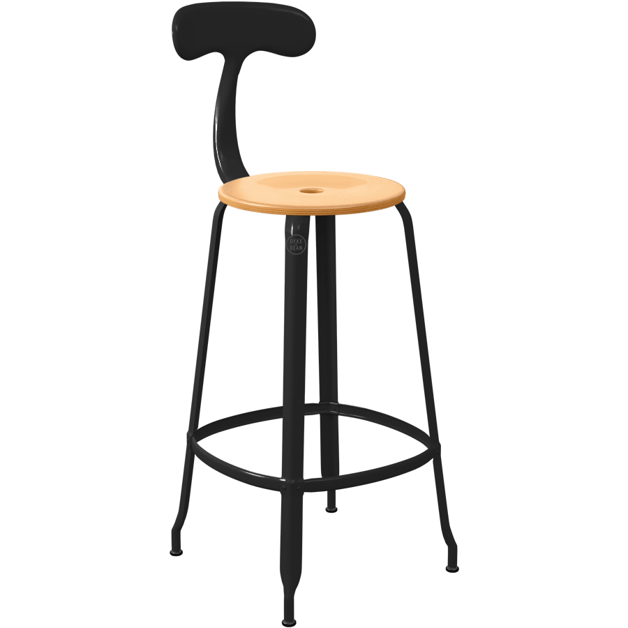 CHAISES NICOLLE METAL CHAIR WOOD 75 - DYKE & DEAN