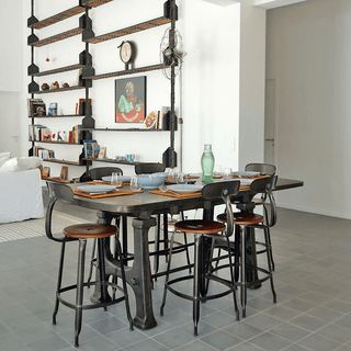 CHAISES NICOLLE METAL CHAIR WOOD 75 - DYKE & DEAN