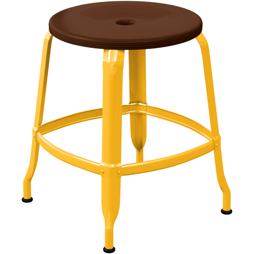 CHAISES NICOLLE METAL STOOL WOOD 45 - DYKE & DEAN