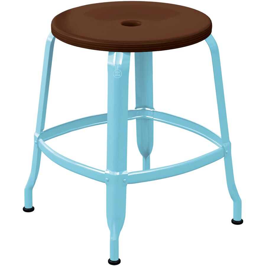 CHAISES NICOLLE METAL STOOL WOOD 45 - DYKE & DEAN
