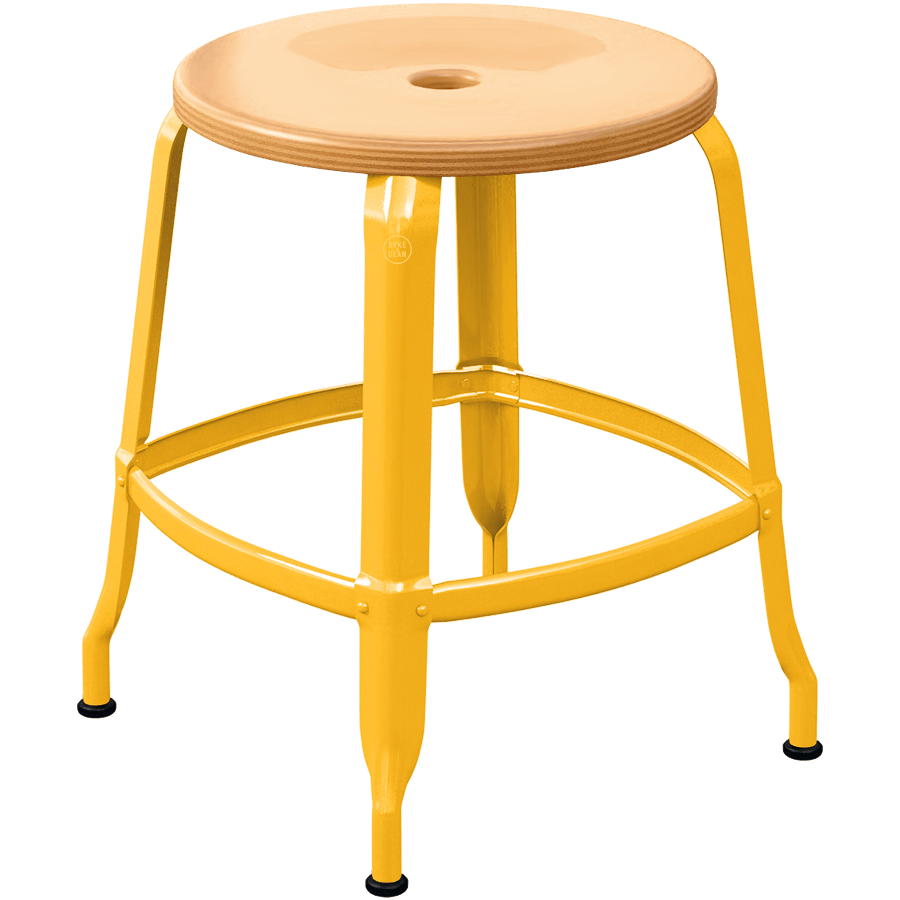 CHAISES NICOLLE METAL STOOL WOOD 45 - DYKE & DEAN