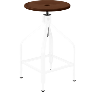 CHAISES NICOLLE TALL ADJUSTABLE SWIVEL STOOL WOOD - DYKE & DEAN