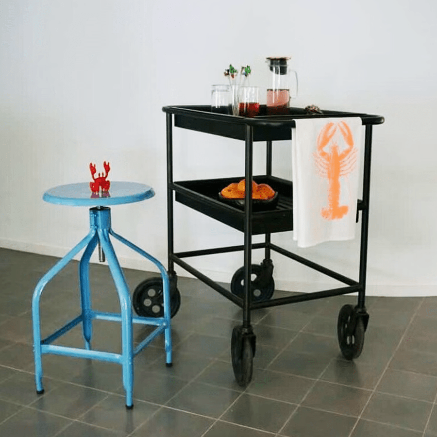 CHAISES NICOLLE TALL ADJUSTABLE SWIVEL STOOL WOOD - DYKE & DEAN