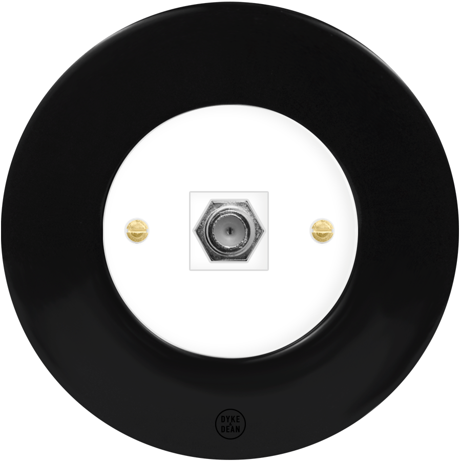 CLASSIC PORCELAIN SAT DOMINO SOCKET - DYKE & DEAN