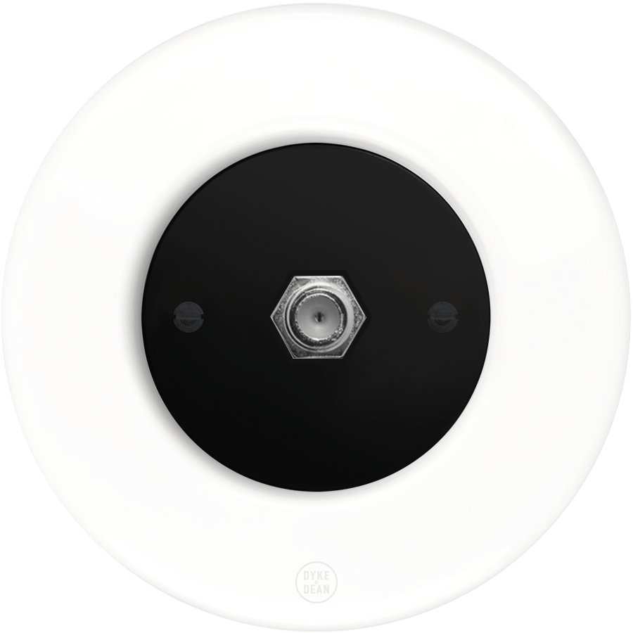 CLASSIC PORCELAIN SAT REVERSE DOMINO SOCKET - DYKE & DEAN