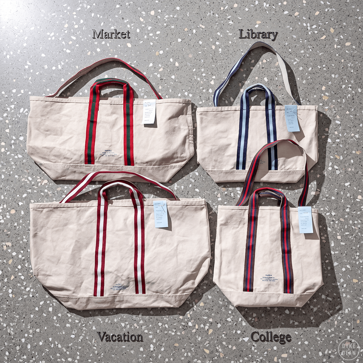 COLLEGE MARKET TOTE BAG - DYKE & DEAN