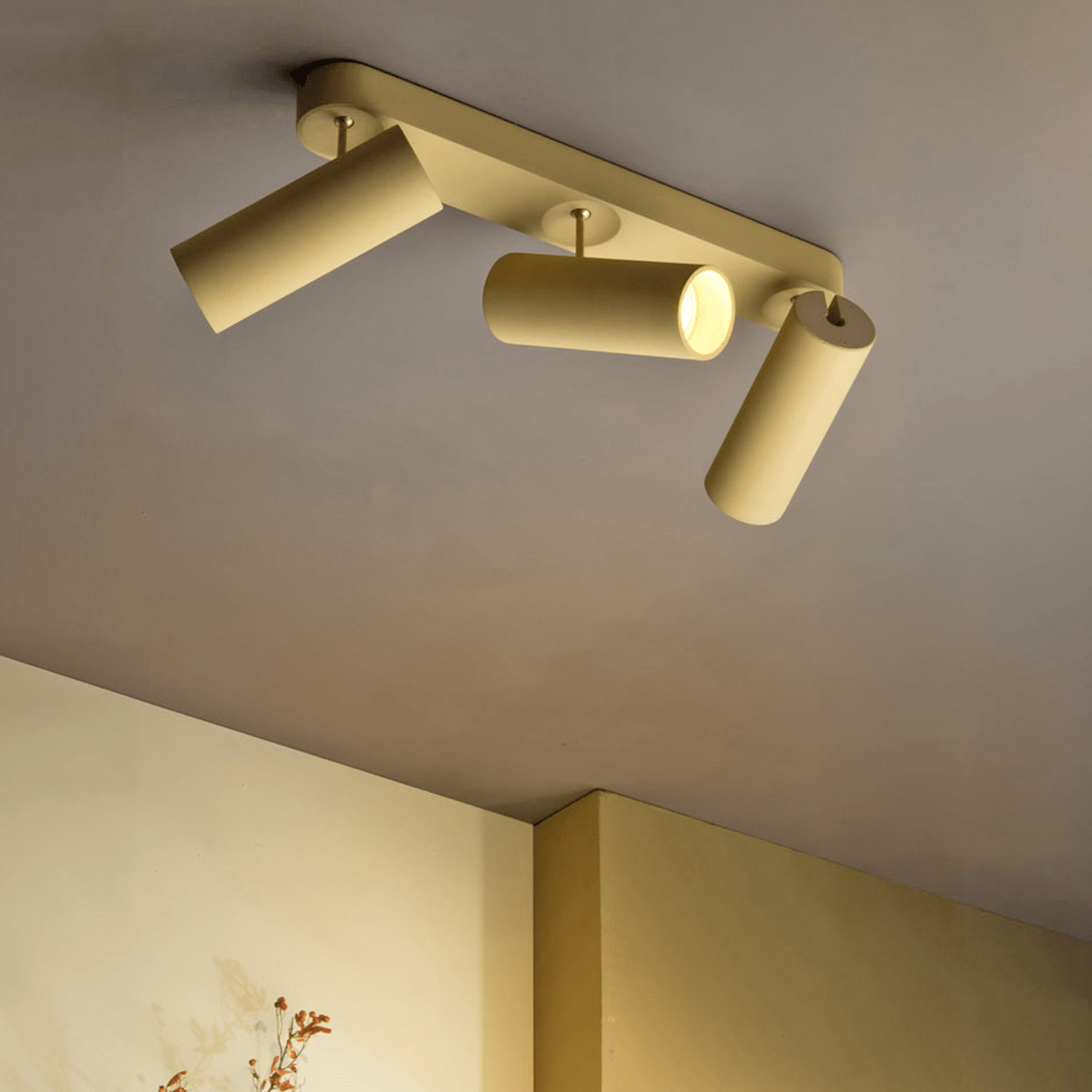 CONCRETE ADJUSTABLE 3 CEILING SPOT LIGHT - DYKE & DEAN