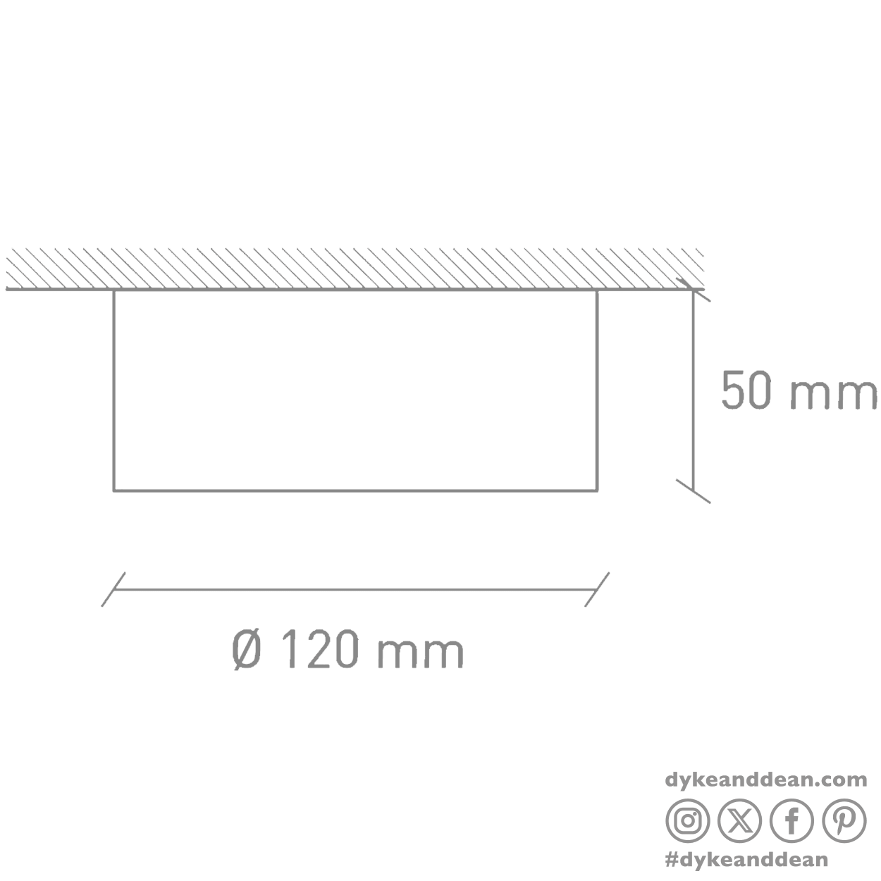 CONCRETE PUCK SPOT LIGHT - DYKE & DEAN