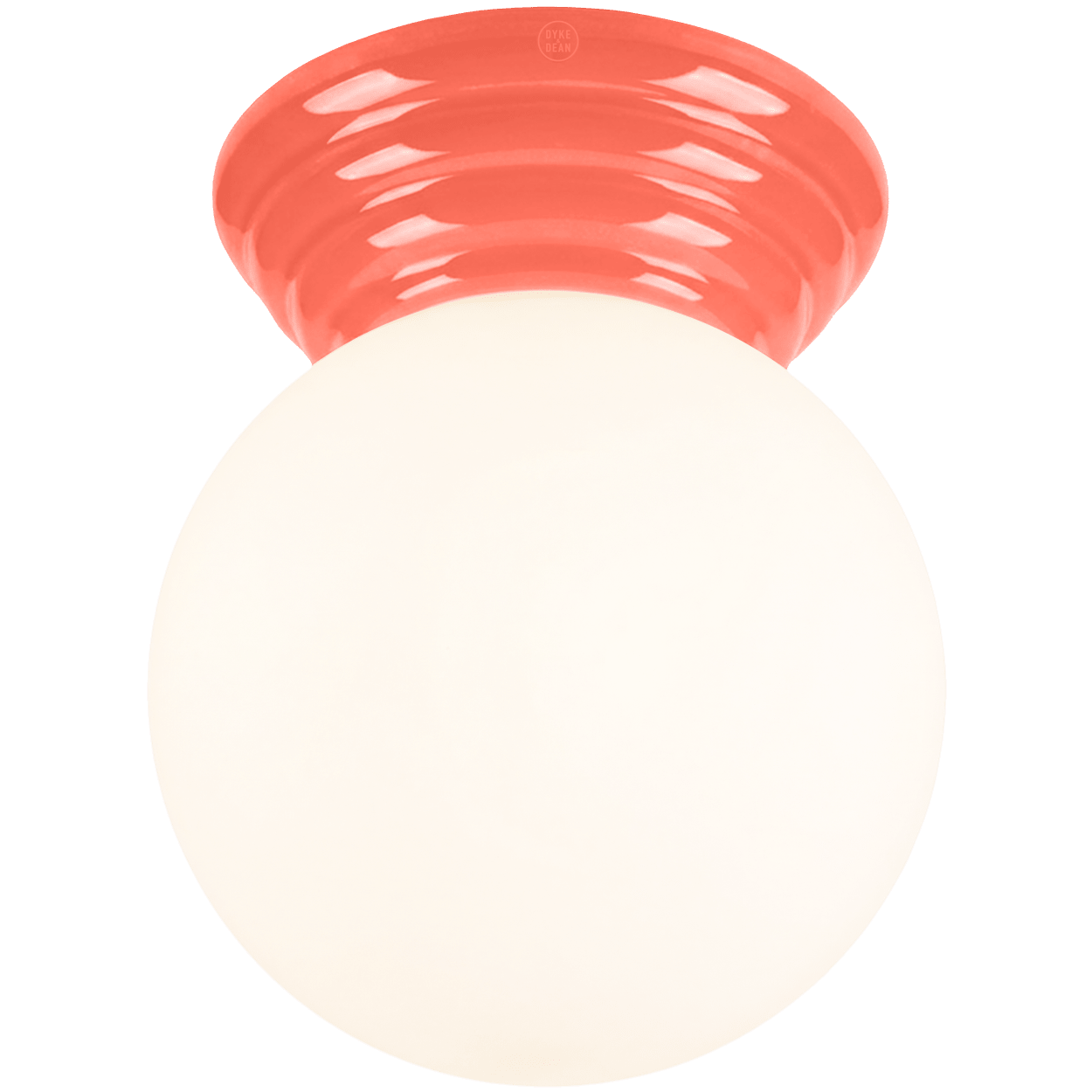 CORAL CERAMIC SCONCE WATERPROOF OPAL GLOBE CEILING LIGHT - DYKE & DEAN