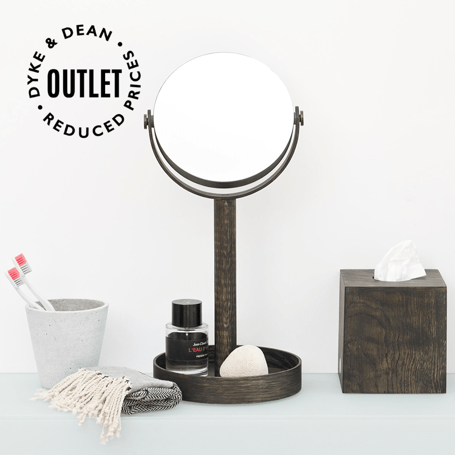 DARK OAK TISSUE BOX OUTLET - DYKE & DEAN