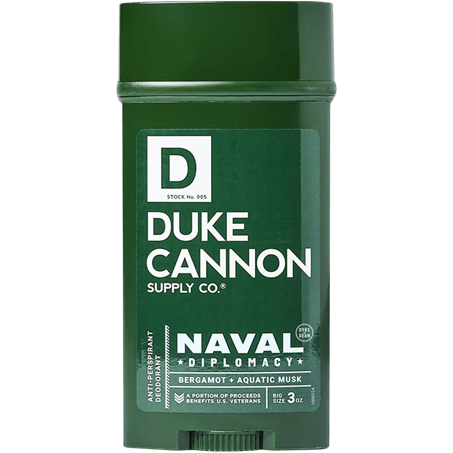 DUKE CANNON ANTI-PERSPIRANT DEODORANT - NAVAL DIPLOMACY - DYKE & DEAN