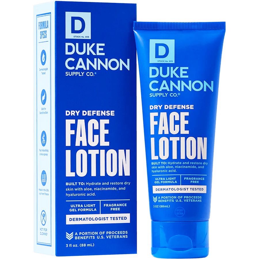 DUKE CANNON DRY DEFENCE FACE LOTION - DYKE & DEAN