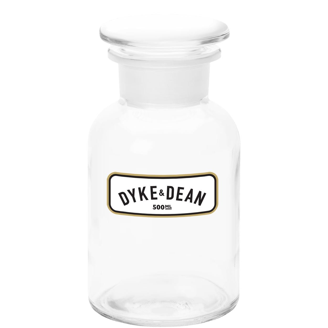DYKE & DEAN APOTHECARY JAR CLEAR GLASS 500ML - DYKE & DEAN