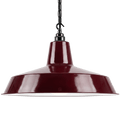 DYKE & DEAN PENDANT LAMPSHADE BURGUNDY WITH HOOK & CHAIN SET - DYKE & DEAN