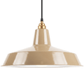 DYKE & DEAN PENDANT LAMPSHADE NUDE WITH BULB HOLDER - DYKE & DEAN