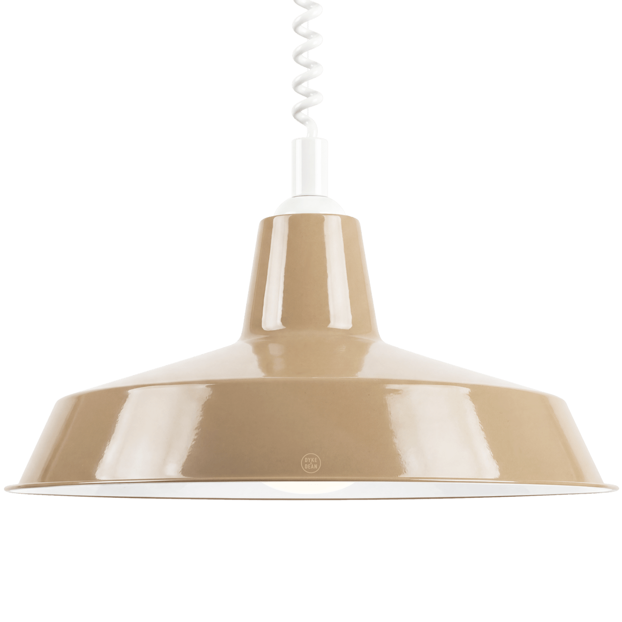 DYKE & DEAN PENDANT LAMPSHADE NUDE WITH RETRACTABLE SPRING - DYKE & DEAN