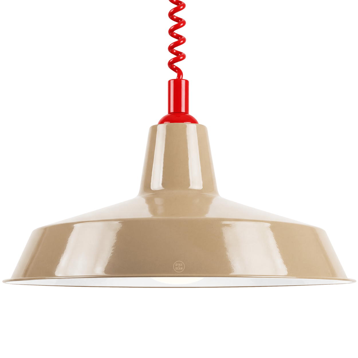 DYKE & DEAN PENDANT LAMPSHADE NUDE WITH RETRACTABLE SPRING - DYKE & DEAN