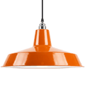 DYKE & DEAN PENDANT LAMPSHADE ORANGE WITH BULB HOLDER - DYKE & DEAN