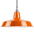 DYKE & DEAN PENDANT LAMPSHADE ORANGE WITH HOOK & CHAIN SET - DYKE & DEAN