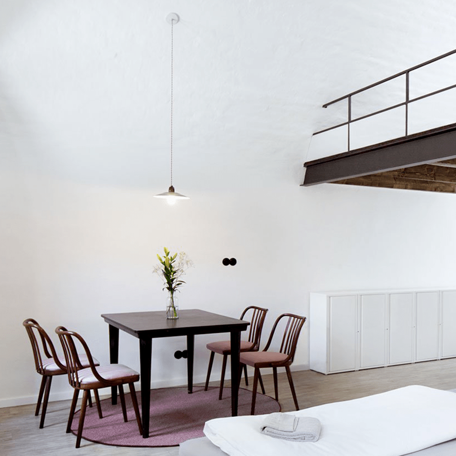 ENAMEL MINT GREEN SPECKLED FLAT LIGHT SHADE OUTLET - DYKE & DEAN