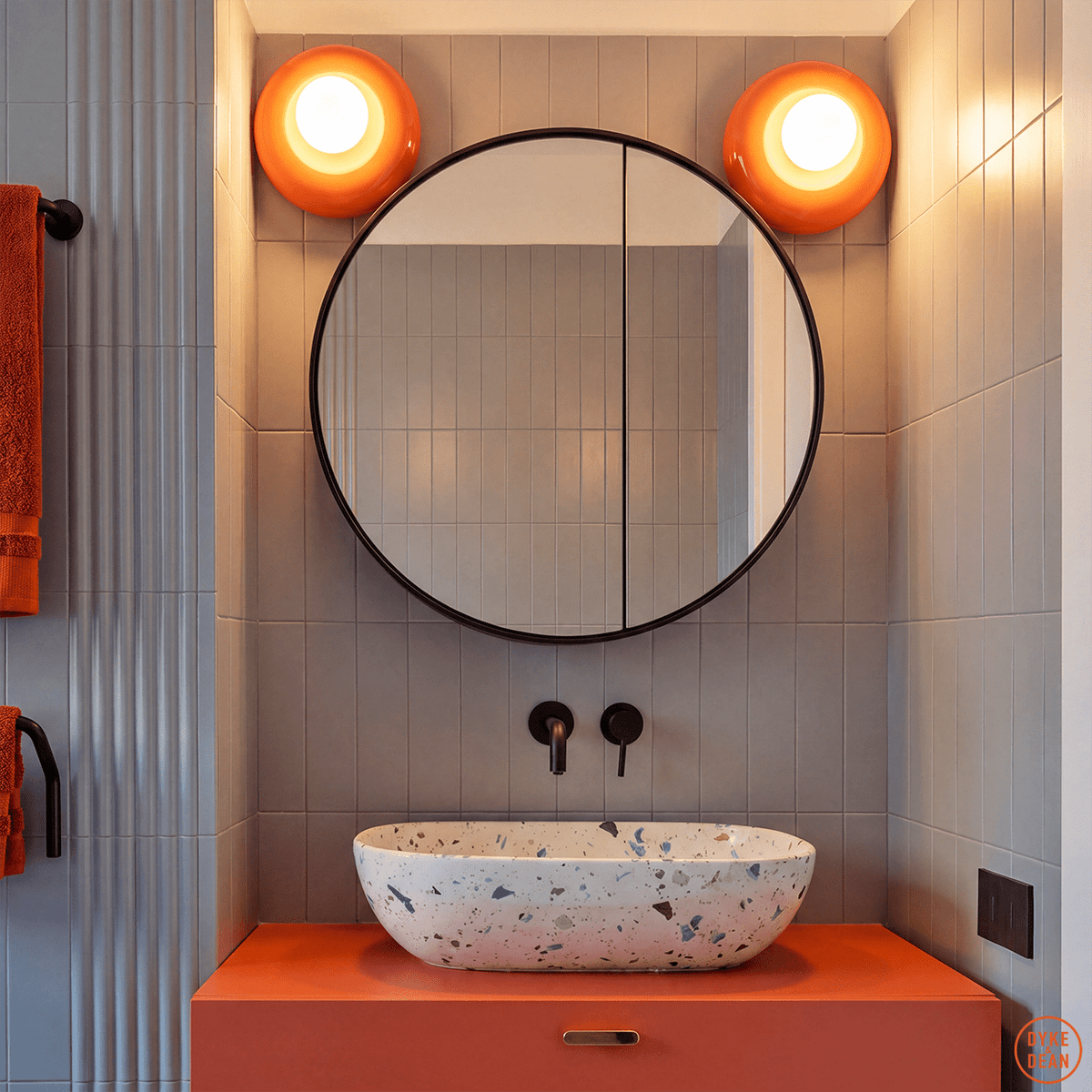 FERROLUCE BUMBUM CERAMIC DISC SCONCE WALL LIGHT LARGE - DYKE & DEAN